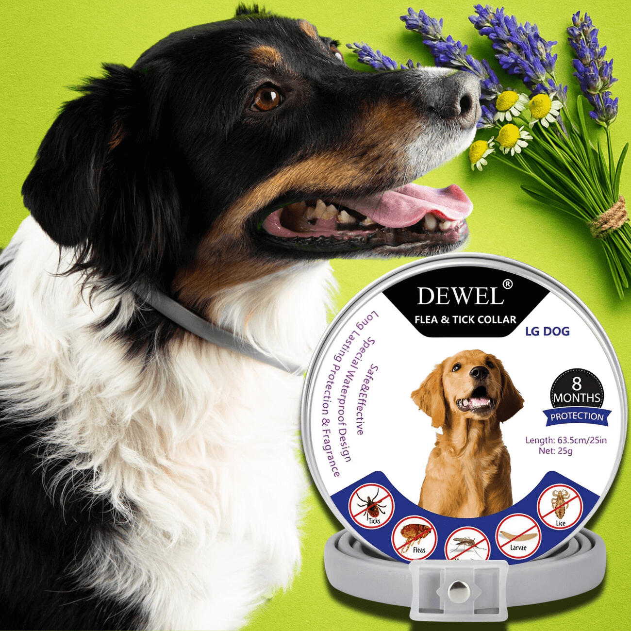 DEWEL™ Natural Collar: Built for Daily Tick Defense